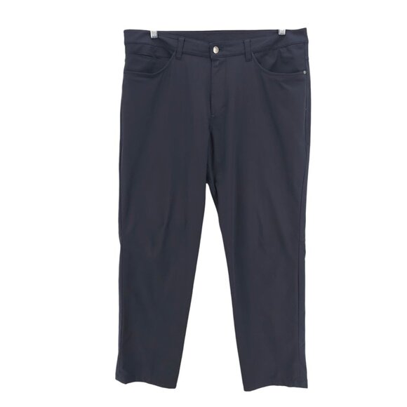 LULULEMON Navy Blue ABC Classic Fit Pants Warpstreme Size 36